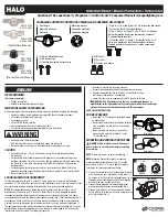 Preview for 1 page of Halo ESF1A4FW Instruction Manual