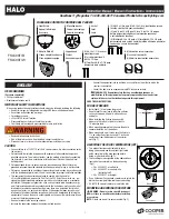 Halo FSL503TIB Instruction Manual preview