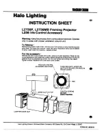 Halo L2756MB Instruction Sheet preview