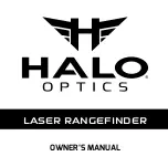 Halo Laser Rangefinder User Manual preview