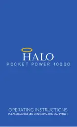 Preview for 1 page of Halo Pocket Power 10000 Operating Instructions Manual