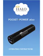 Halo Pocket Power 2600 Operating Instructions Manual preview