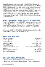 Preview for 5 page of Halo POWER CUBE 5000 Operating Instructions Manual