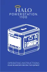 Preview for 1 page of Halo POWERSTATION 1100 Operating Instructions Manual