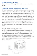 Preview for 7 page of Halo POWERSTATION 1100 Operating Instructions Manual