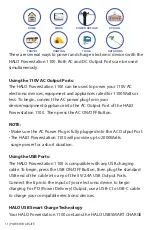 Preview for 11 page of Halo POWERSTATION 1100 Operating Instructions Manual