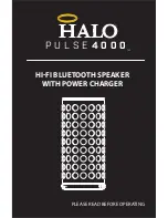 Halo pulse 4000 User Manual preview