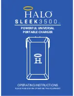 Halo SLEEK 3500 Operating Instructions Manual preview