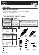 Halo SLST105MB Instructions Manual preview