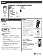 Preview for 1 page of Halo VT1730 Instruction Manual