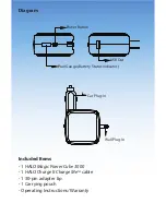 Предварительный просмотр 2 страницы Halo2Cloud Magic Power Cube 3000 Operating Instructions Manual