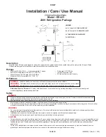 Preview for 1 page of Halsey Taylor Elkay ER22Y Installation, Care & Use Manual