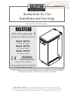 Halstead BFF40 Instructions For Use Installation And Servicing preview