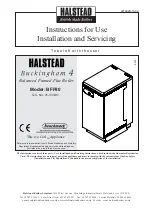 Halstead BFF80 Instructions For Use Installation And Servicing предпросмотр