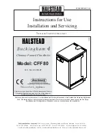 Preview for 1 page of Halstead CFF80 Instructions For Use Installation And Servicing