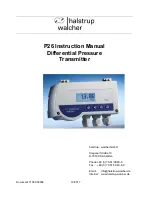 halstrup-walcher P26 Instruction Manual preview