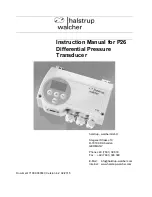 Preview for 1 page of halstrup-walcher P26 Instructions Manual