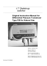 halstrup-walcher P29 Original Instruction Manual preview