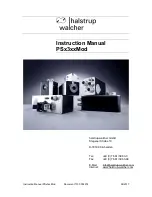 halstrup-walcher PS*3**Mod series Instruction Manual preview