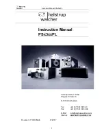 halstrup-walcher PS*3**PL series Instruction Manual preview