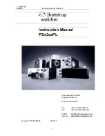 Preview for 1 page of halstrup-walcher PS*3**PL series Instruction Manual