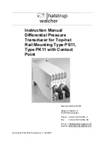 Preview for 1 page of halstrup-walcher PS11 Instruction Manual