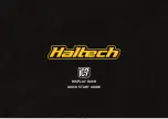 Haltech HT-067010 Quick Start Manual preview