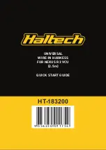 Preview for 1 page of Haltech HT-183200 Quick Start Manual