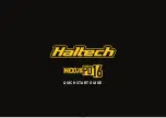 Preview for 1 page of Haltech NEXUS PD16 Quick Start Manual