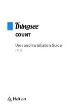 Preview for 1 page of Haltian Thingsee COUNT User And Installation Manual