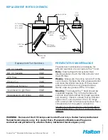 Preview for 11 page of Halton Capture Ray KVC-UV Operator'S Manual