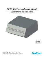 Preview for 1 page of Halton ECOV-10 Operator Instructions Manual