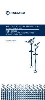 Halyard MIC Series Instructions For Use Manual preview