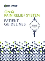 Предварительный просмотр 1 страницы Halyard ON-Q Patient Manuallines