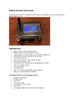 Preview for 1 page of Ham radio ZUMspot RPi Nextion 2.4 Quick Start Manual