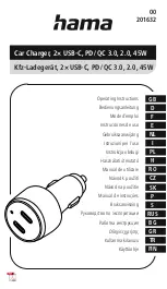 Предварительный просмотр 1 страницы Hama 00 201632 Operating Instructions Manual