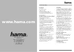 Hama 00011576 User Manual preview