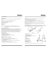 Preview for 2 page of Hama 00034383 Operating Instructions