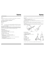 Preview for 3 page of Hama 00034383 Operating Instructions