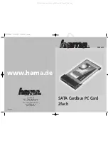 Preview for 1 page of Hama 00039707 Operating	 Instruction