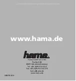 Hama 00039734 Manual preview