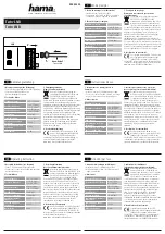 Предварительный просмотр 1 страницы Hama 00040234 Operating Instruction