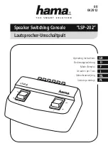 Hama 00042912 LSP-202 Operating Instructions Manual предпросмотр