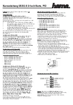 Preview for 1 page of Hama 00049097 Short Instruction