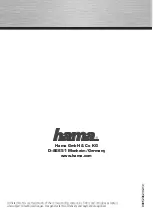 Hama 00052362 User Manual preview