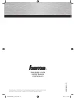 Preview for 6 page of Hama 00053100 Operating	 Instruction