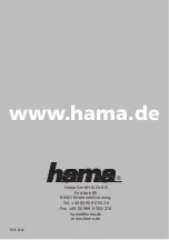 Hama 00057116 Operating Instructions Manual preview