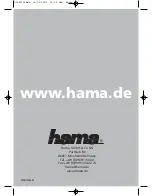 Hama 00062703 Quick Manual preview