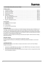 Предварительный просмотр 3 страницы Hama 00062792 Operating Instructions Manual