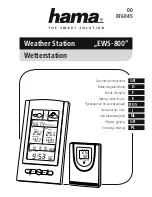 Hama 00076045 "EWS-800" Operating Instructions Manual preview